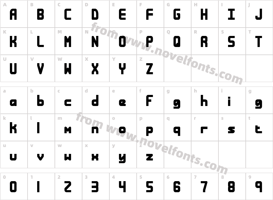 Bandwidth Bandless -BRK-Character Map