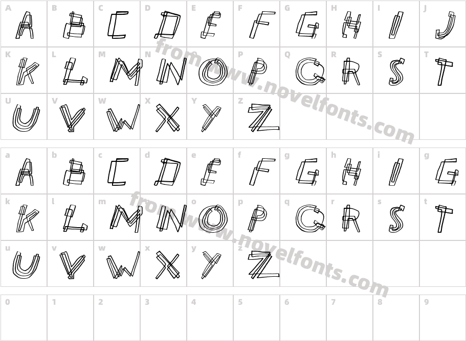 partylineCharacter Map