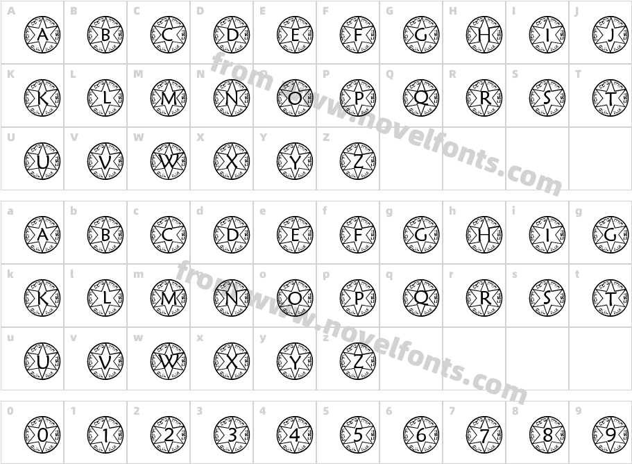 pf_sstar1Character Map