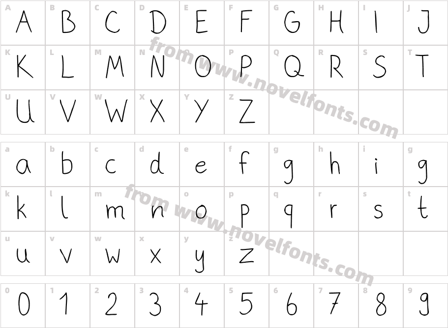 phitradesign Handwritten ThinCharacter Map