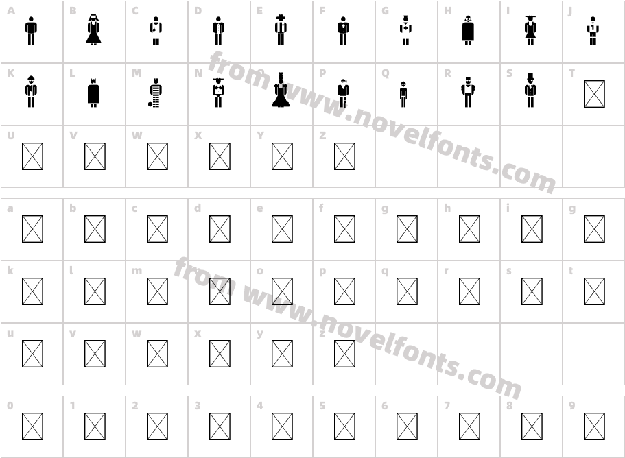 picto people RegularCharacter Map