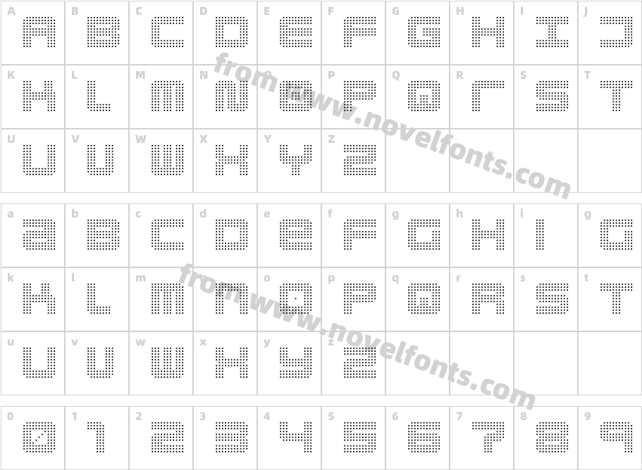 pizzoCharacter Map