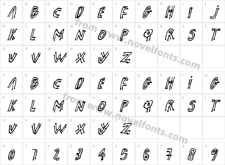 pk shamanCharacter Map