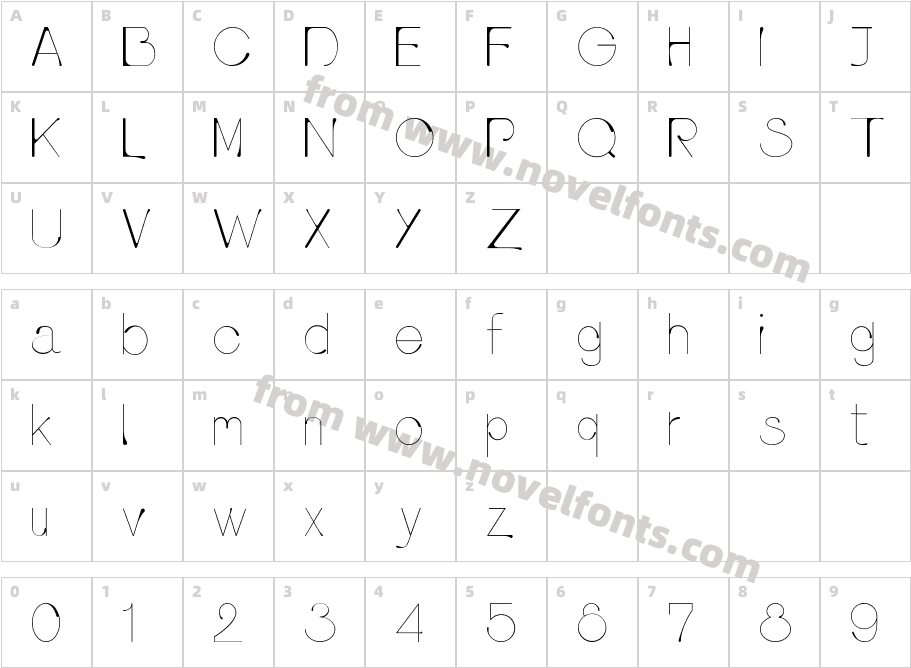 pluvia LightCharacter Map