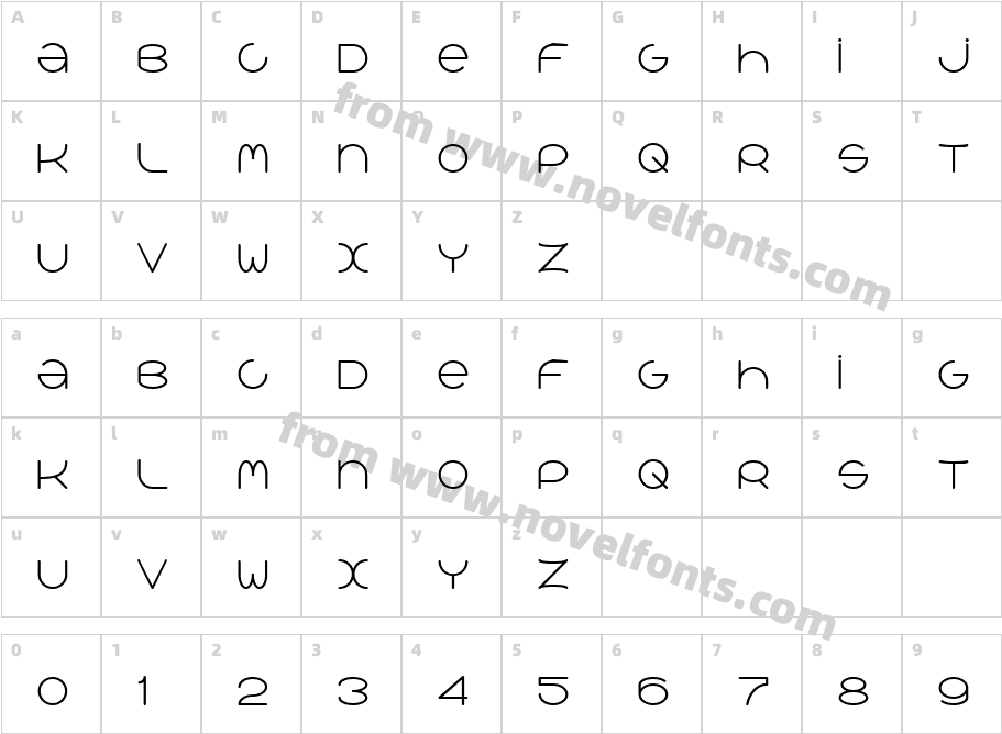 qréalibCharacter Map