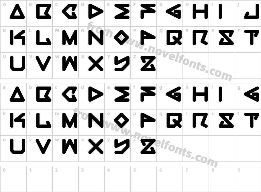 rec BoldCharacter Map