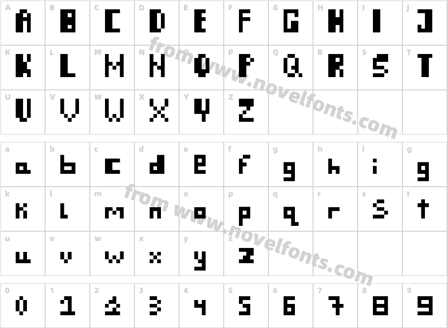 retro thing RegularCharacter Map