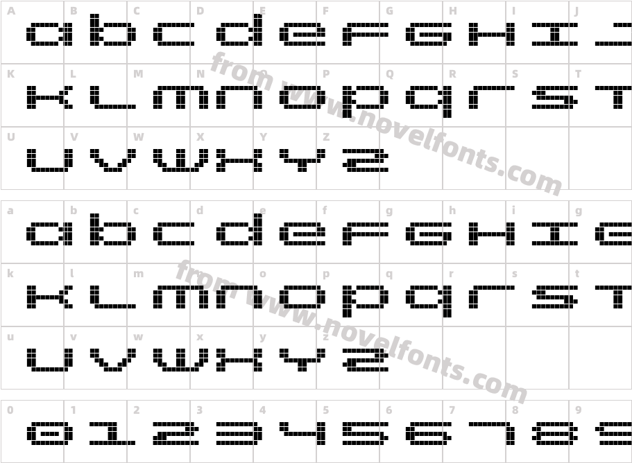 rt screenloft8 BoldCharacter Map