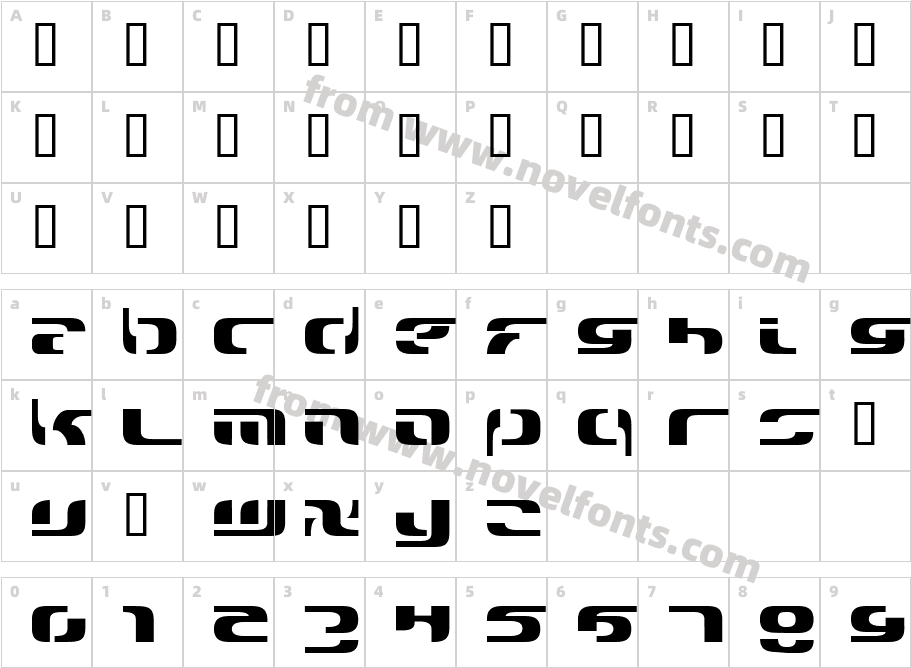 solar2000Character Map