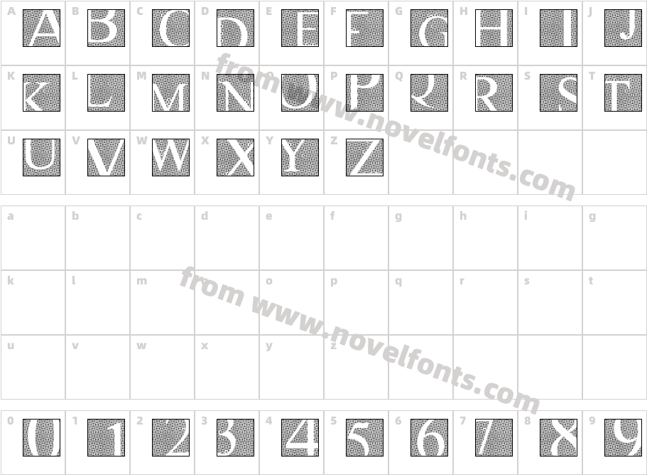 songketCharacter Map