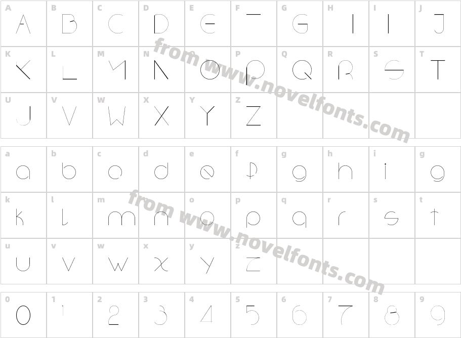 space 1Character Map