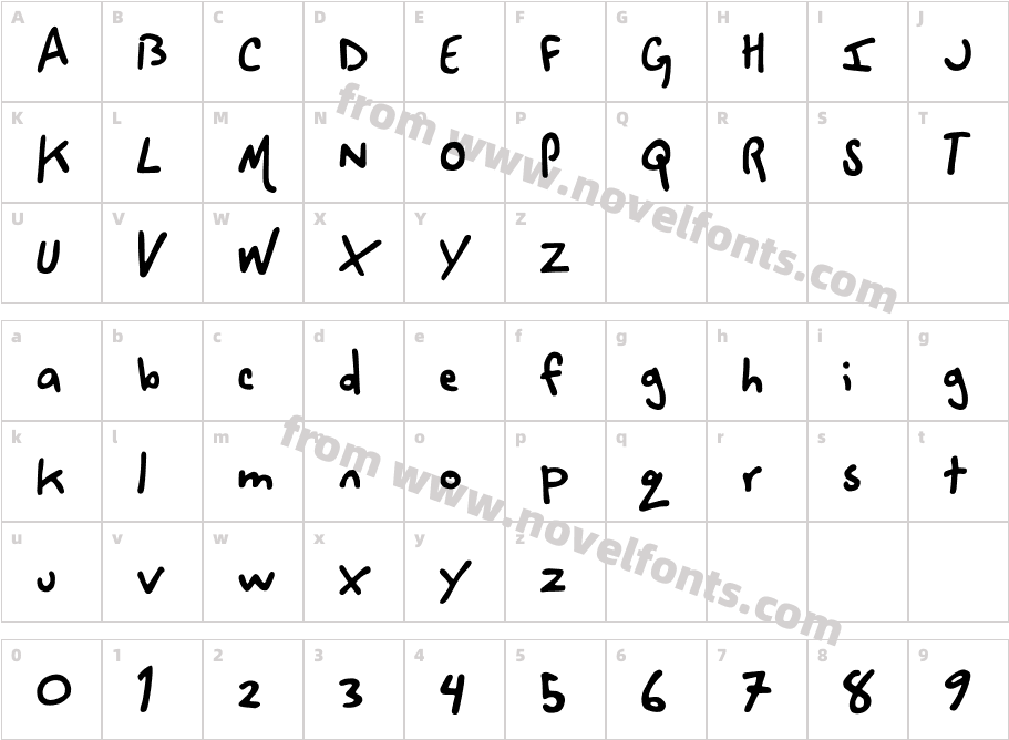 space cowboy.Character Map