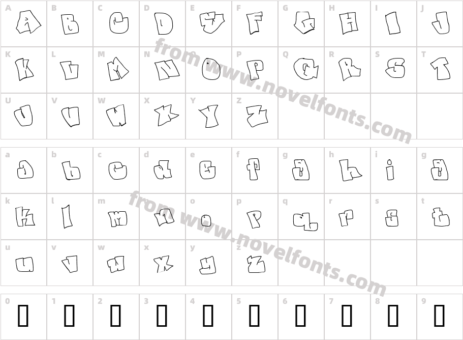 spanky  20 second versionCharacter Map