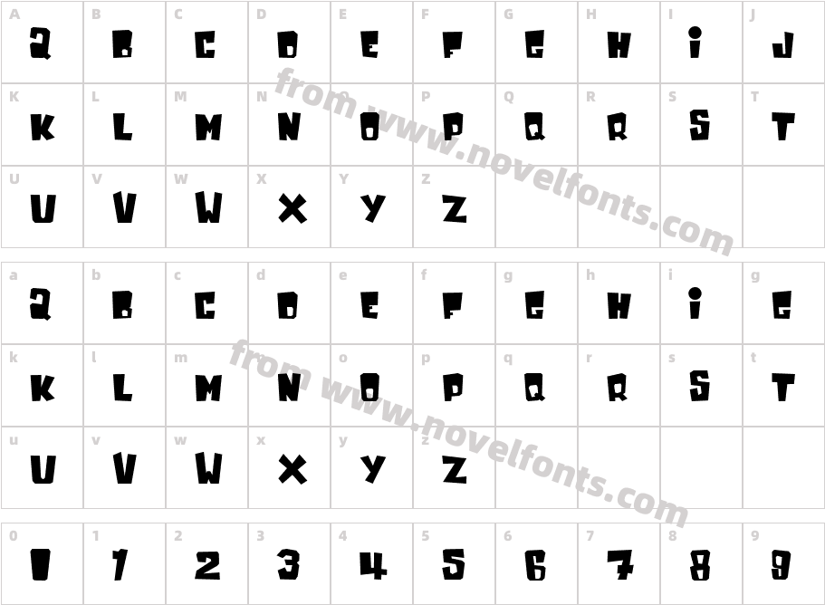 337-CAI978Character Map