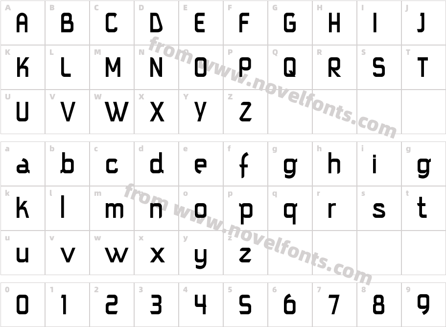 squareiMMCharacter Map