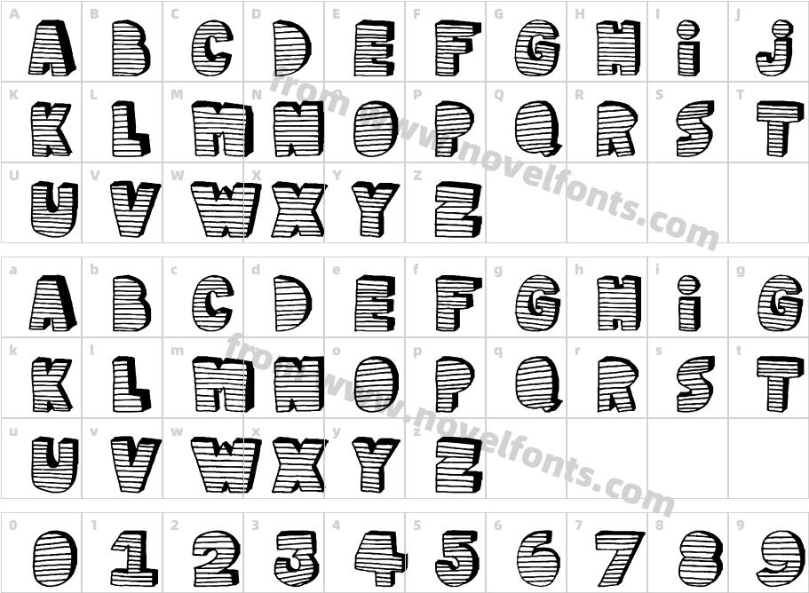 stripe3DCharacter Map