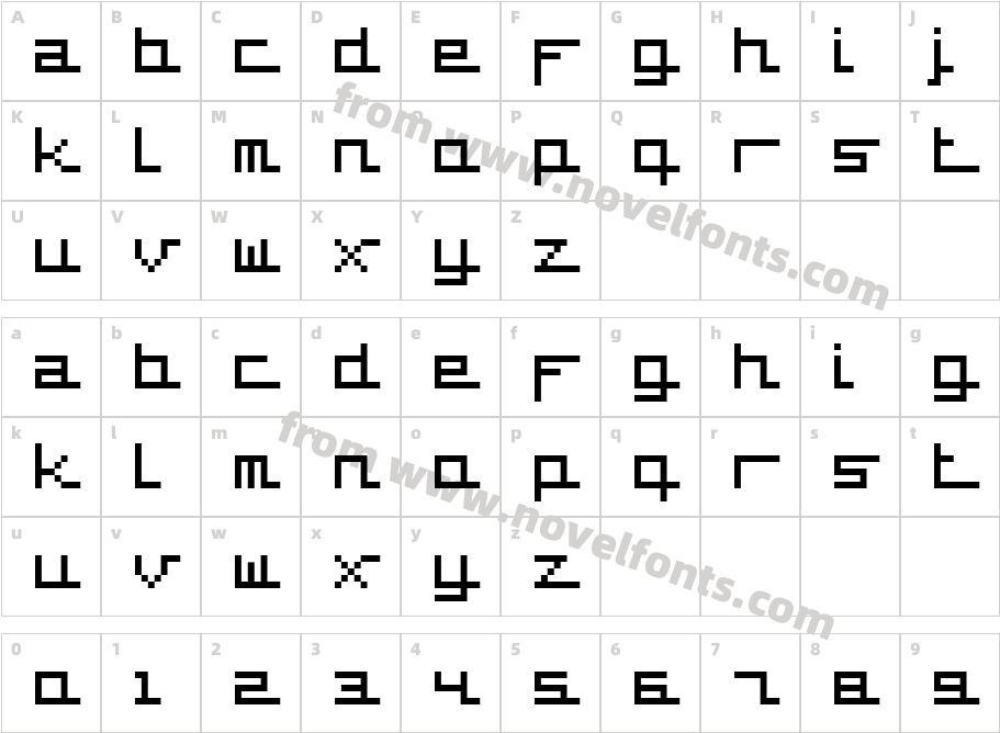 supercarCharacter Map