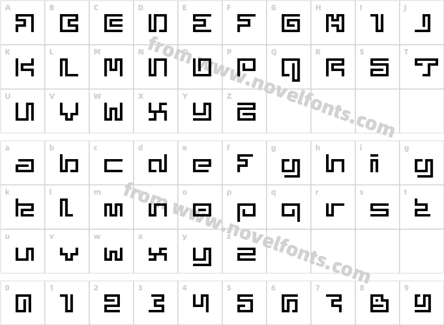 superphunkyCharacter Map