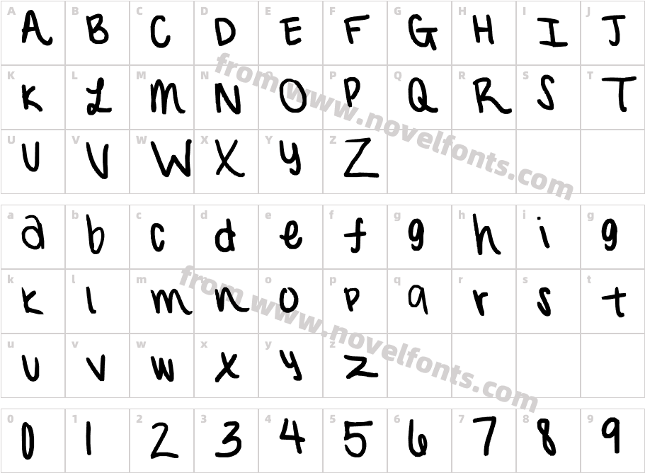 sydanators font!Character Map