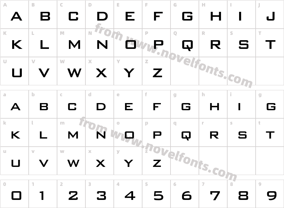 BankGothicCMdBT-MediumCharacter Map