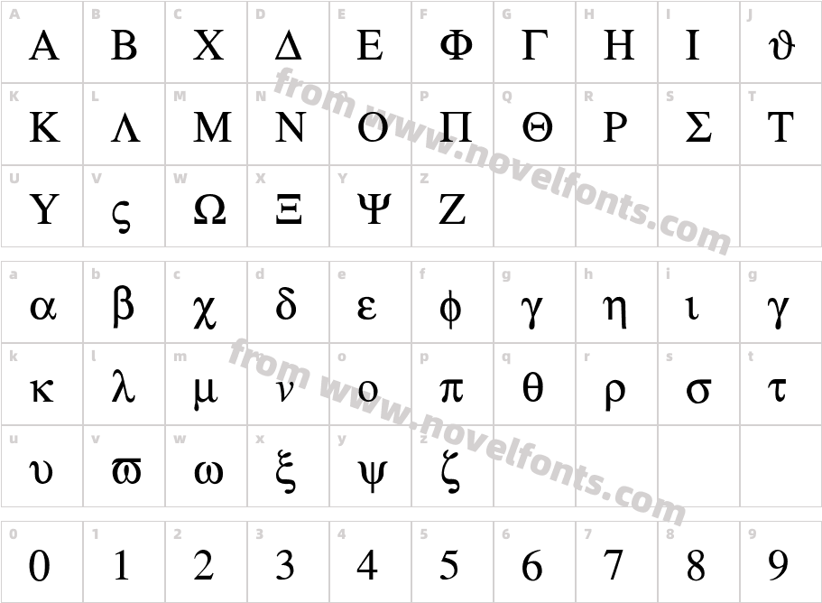 symbol-LightCharacter Map