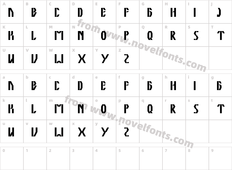 the quickCharacter Map