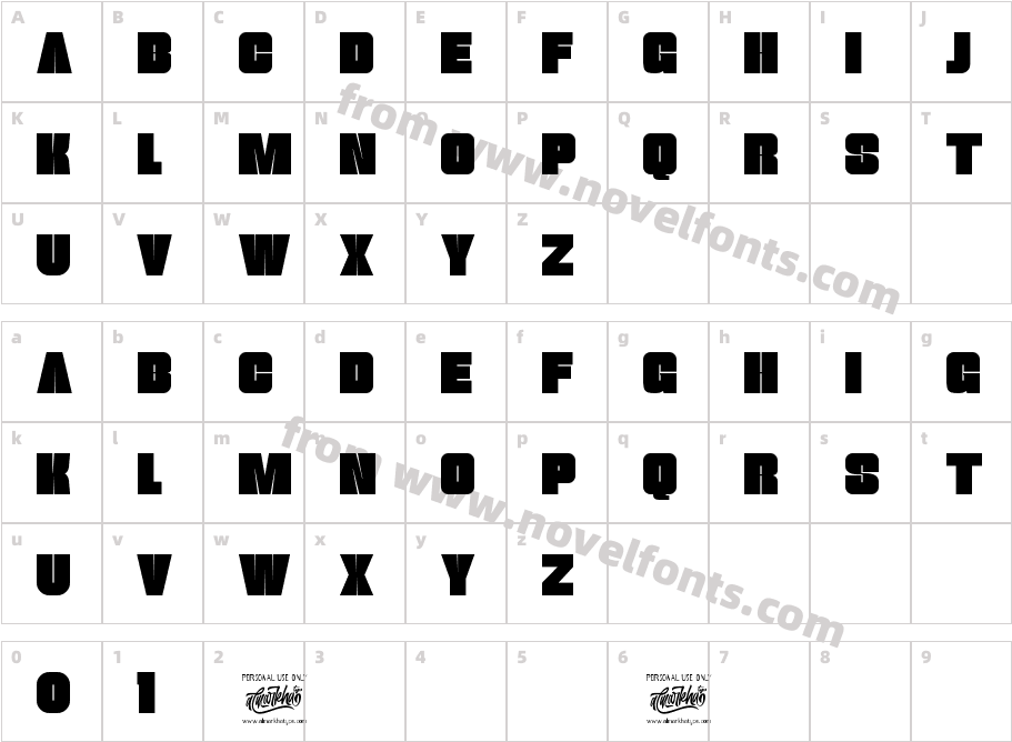 thugolatzCharacter Map