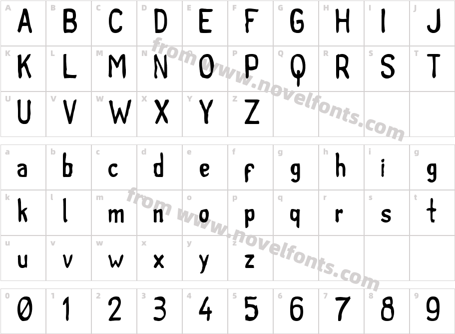 tintillaCharacter Map