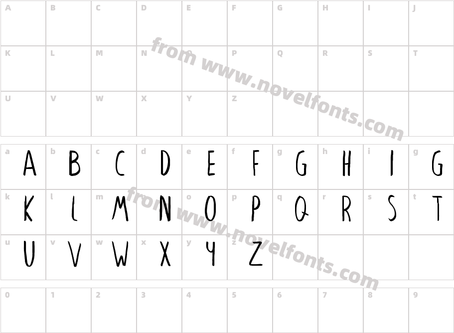 tombowCharacter Map