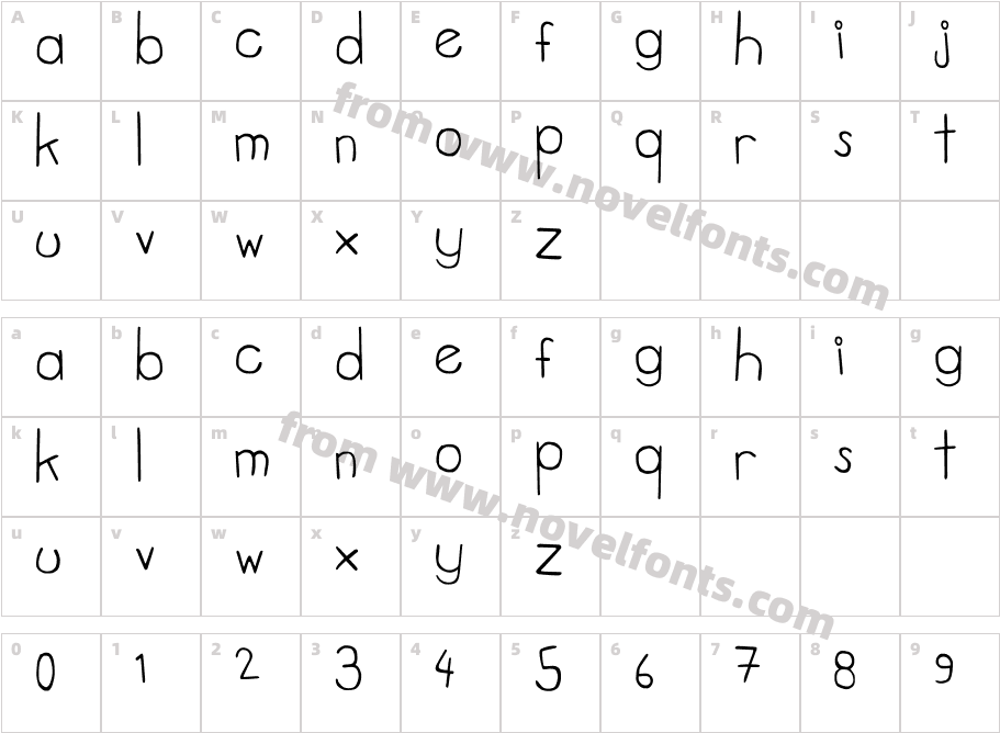 tweed.2Character Map