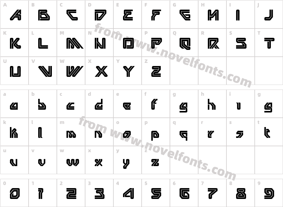 venolithicCharacter Map