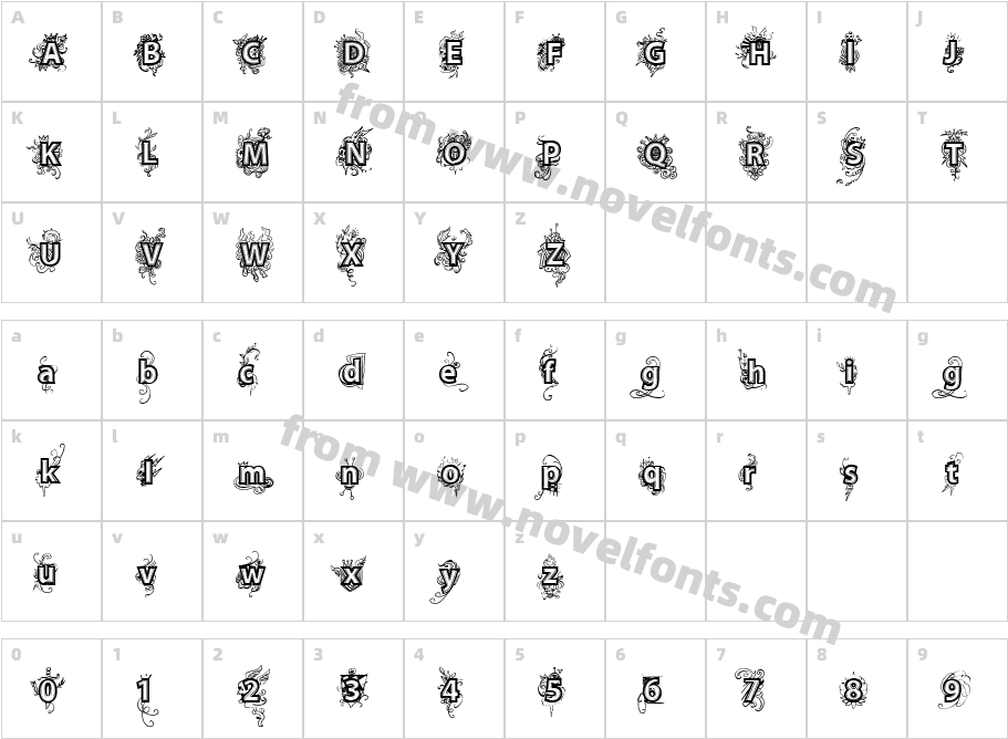 vtks Deja VuCharacter Map