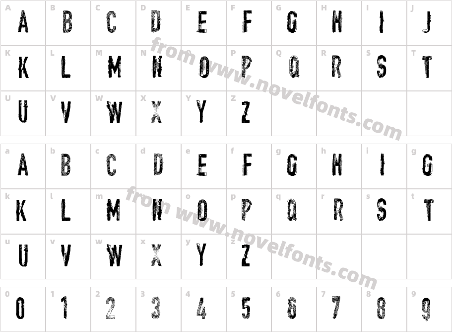 vtks encount(e)rCharacter Map