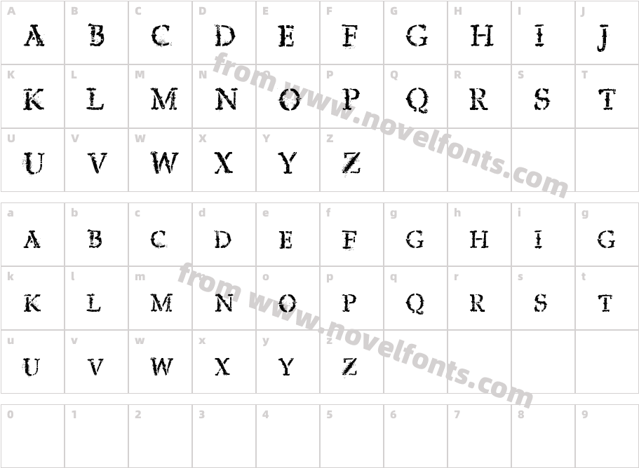 vtks expertCharacter Map