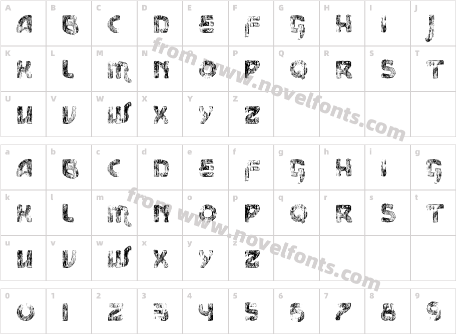 vtks messageCharacter Map