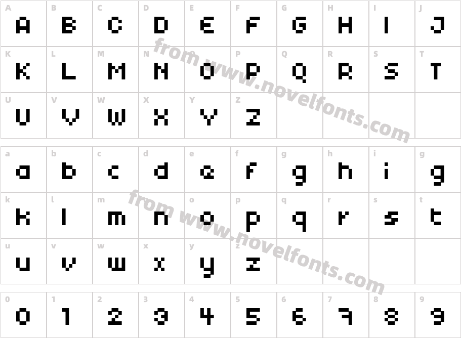 xpdr01Character Map