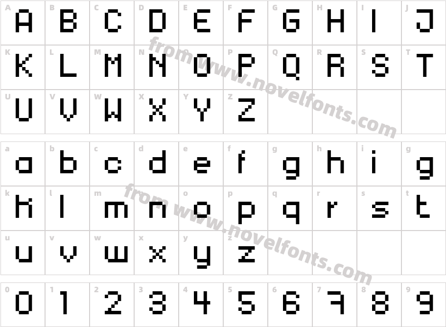 xpdr03Character Map