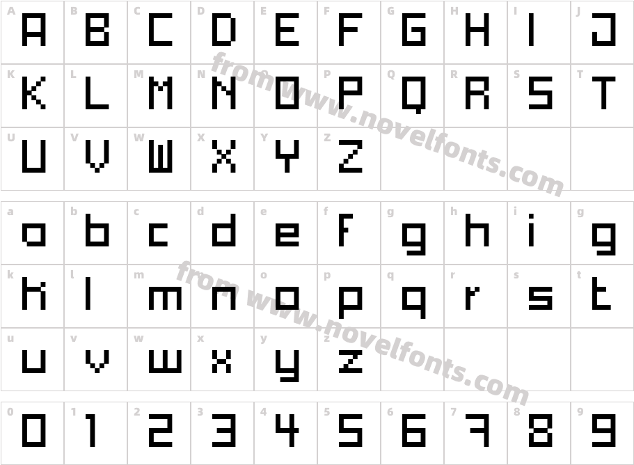 xpdr04Character Map