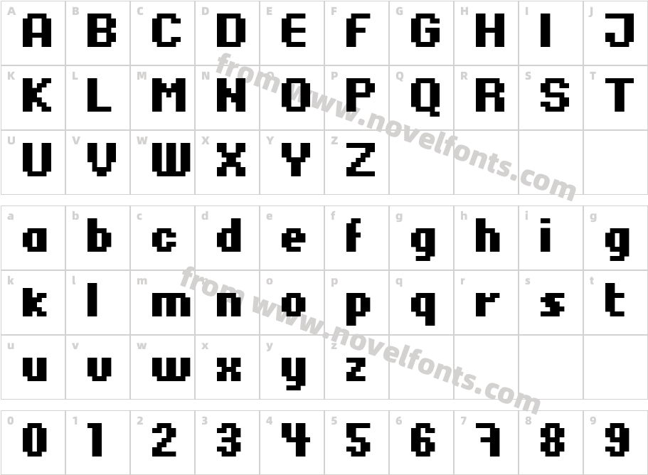 xpdr06Character Map