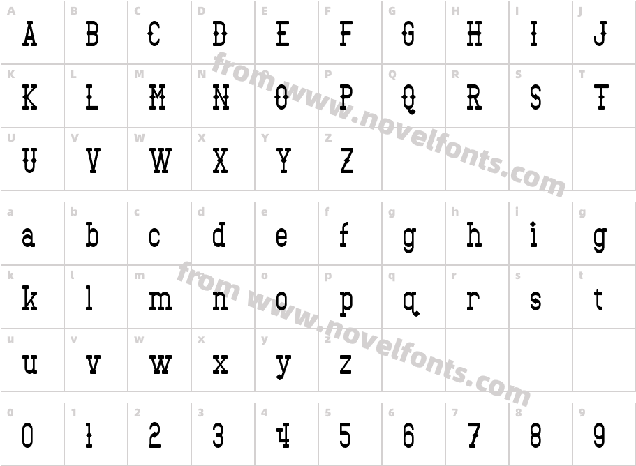 BantorainCharacter Map