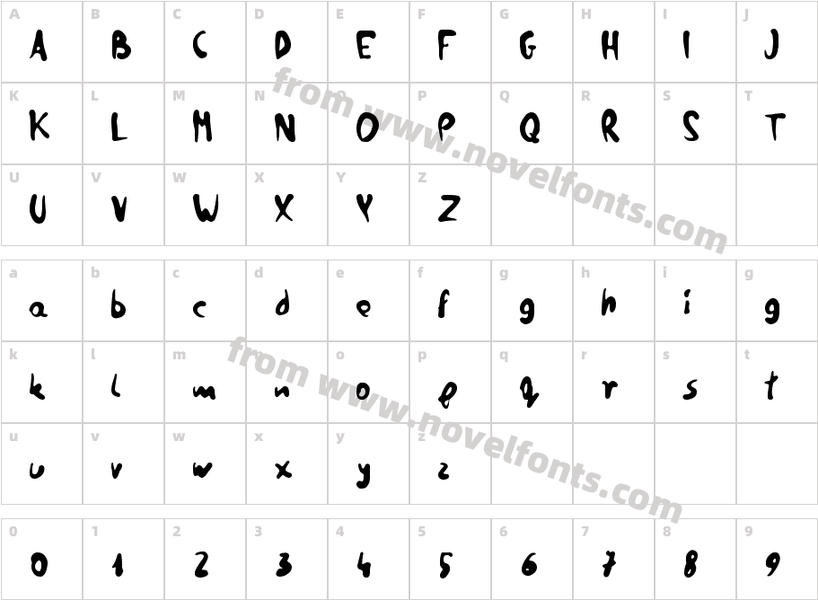 zai Quill Ink HandyCharacter Map