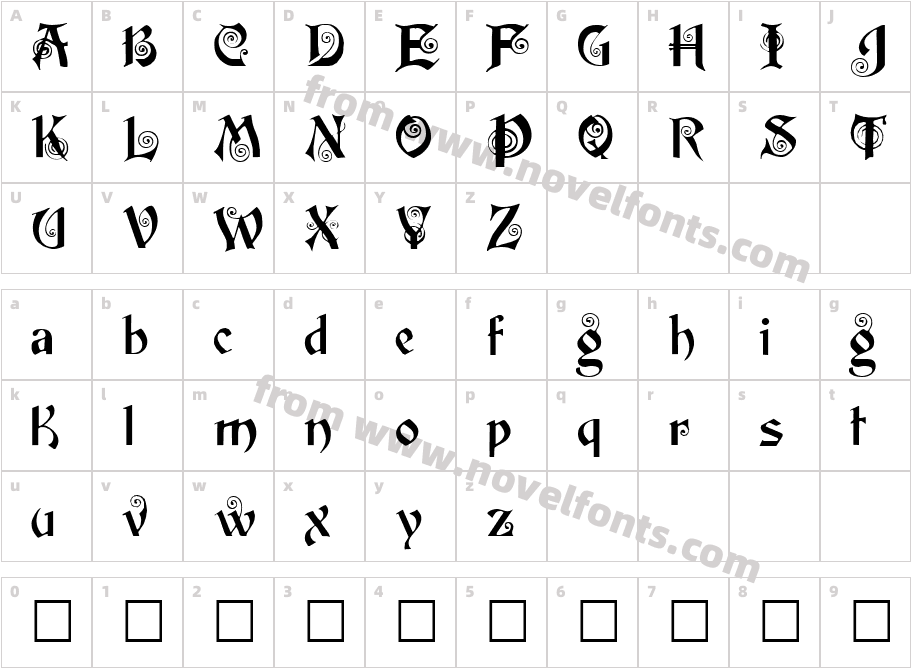 偯瑳摡Character Map