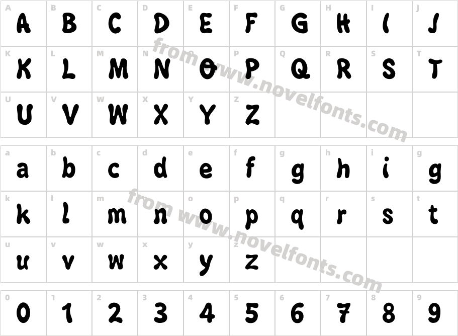 小塚ゴシック Pro BCharacter Map