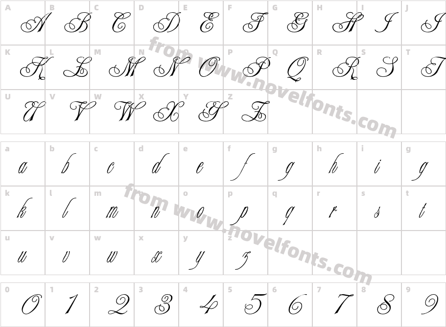 352-CAI978Character Map