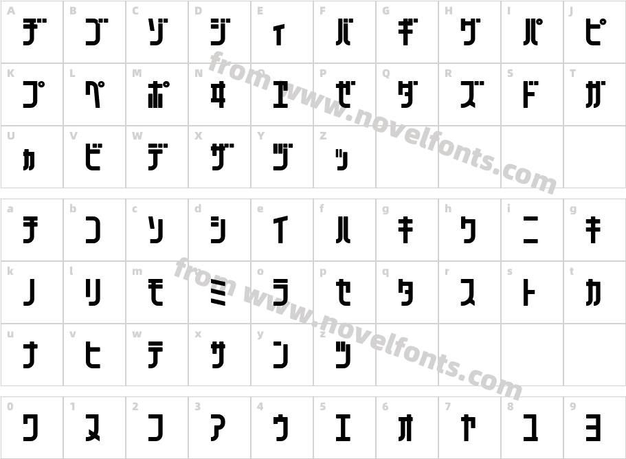 071MKSDKT BoldCharacter Map