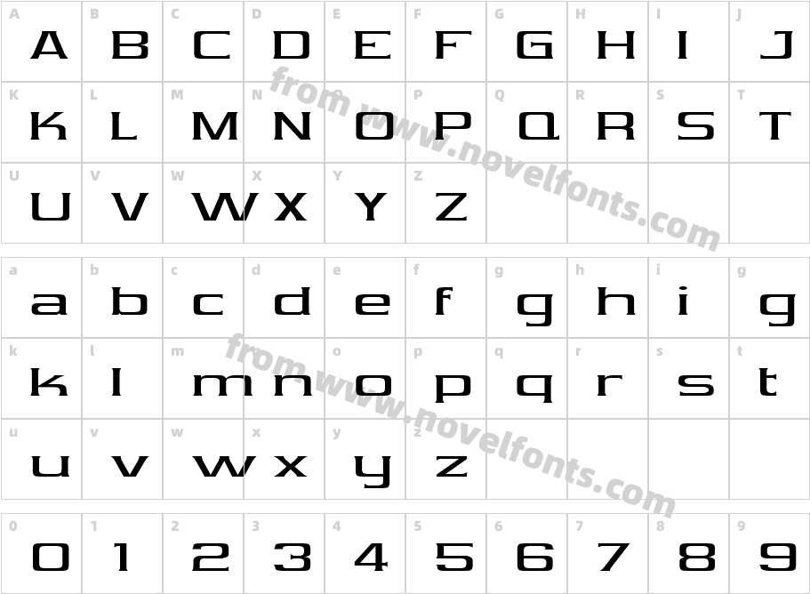 354-CAI978Character Map