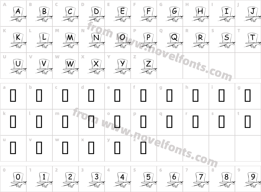 101! Magician's HatCharacter Map