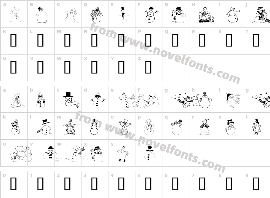 101! Snow FolkCharacter Map