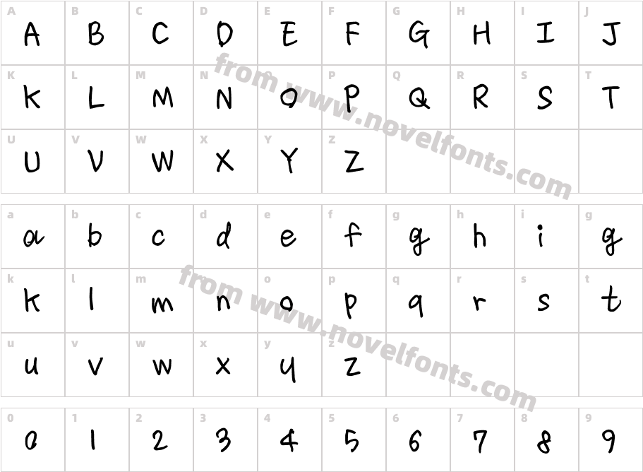 142Character Map