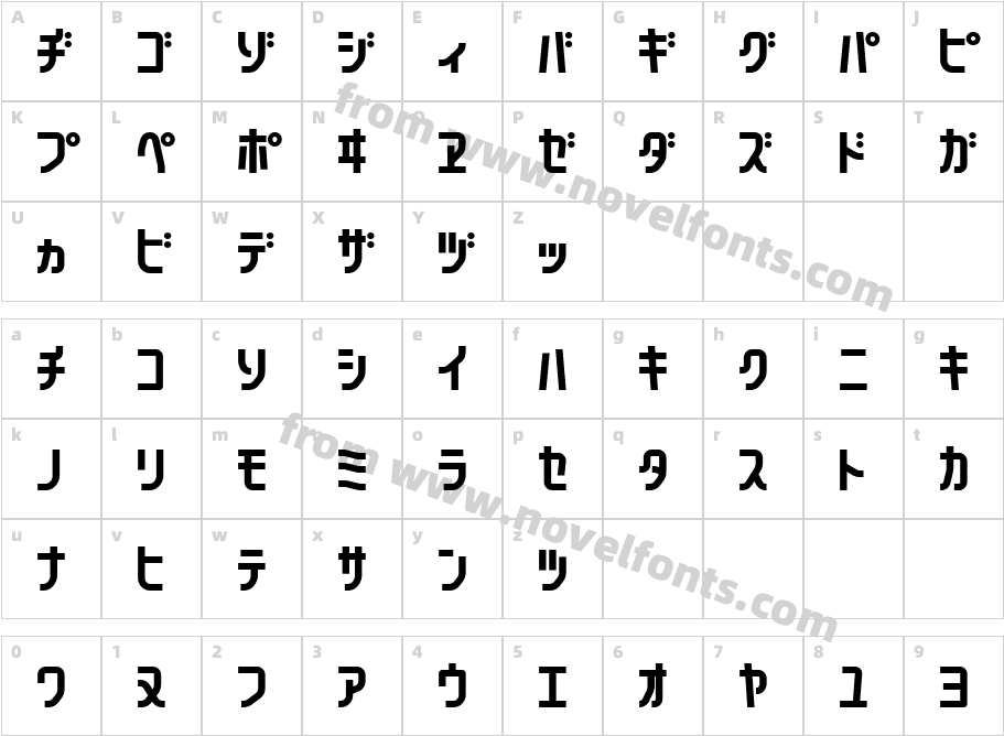 160MKSDKTCharacter Map